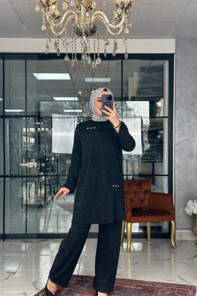 Havva Takım Siyah Siyah