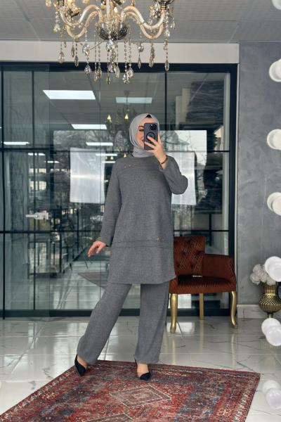 Havva Takım Gri Gri