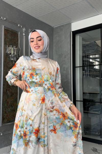 Hesna Elbise-Yeşil Yeşil