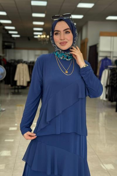 İkra Takım-İndigo mavi indigo