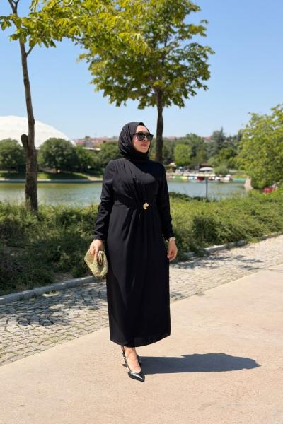 İlay Elbise Siyah Siyah