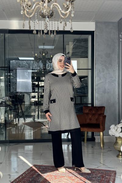 Kadem Takım Siyah Siyah