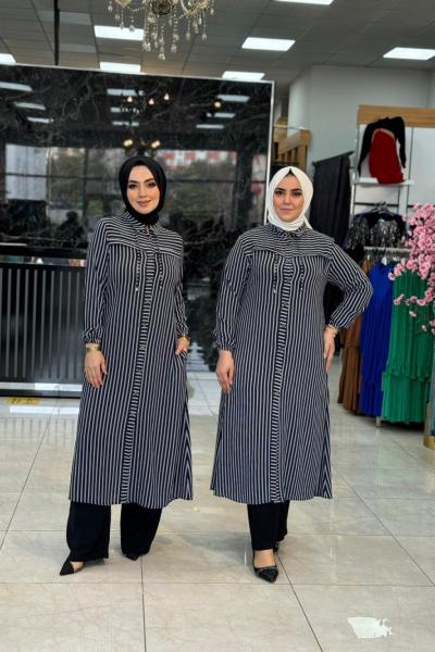 Kobe Krep Gömlek Lacivert Lacivert