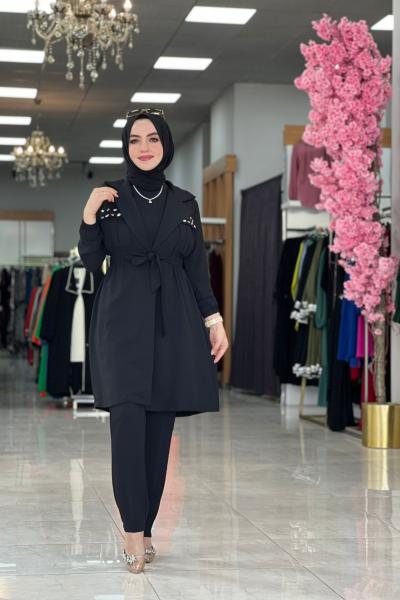 Kokoş Takım Siyah Siyah