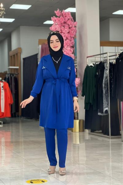 Kokoş Takım Saks Mavisi Saks Mavisi