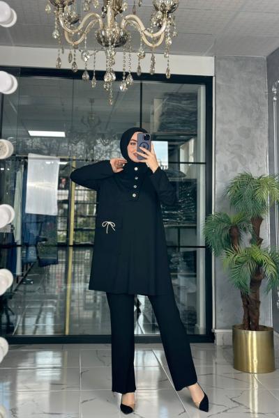 Kübra Takım-Siyah Siyah