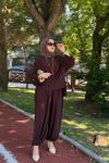 Kumsal şalvar takım-Kahverengi Kahverengi