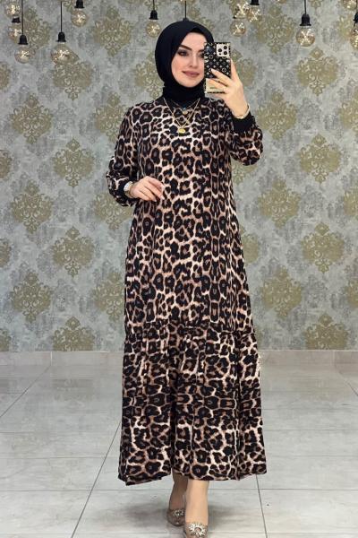 Leopar Desen Elbise Leopar