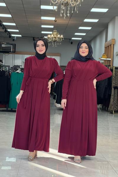 Liva Elbise Bordo Bordo