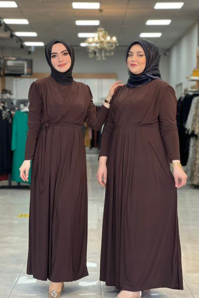 Liva Elbise Kahverengi Kahverengi