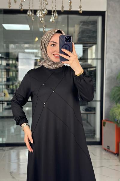 Mariye Elbise-Siyah Siyah