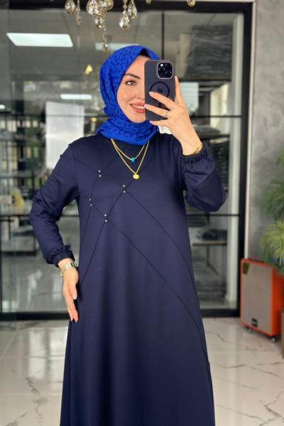 Mariye Elbise-Lacivert Lacivert