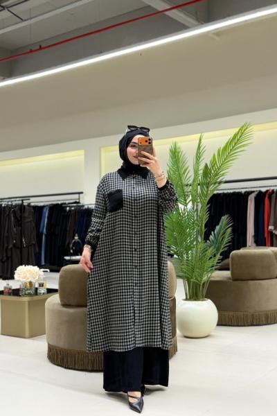 Mercan Tunik Antrasit Antrasit