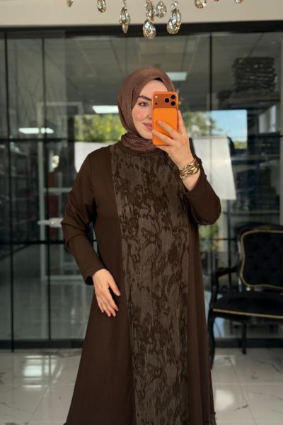 Meyra Elbise Kahverengi Acı Kahve
