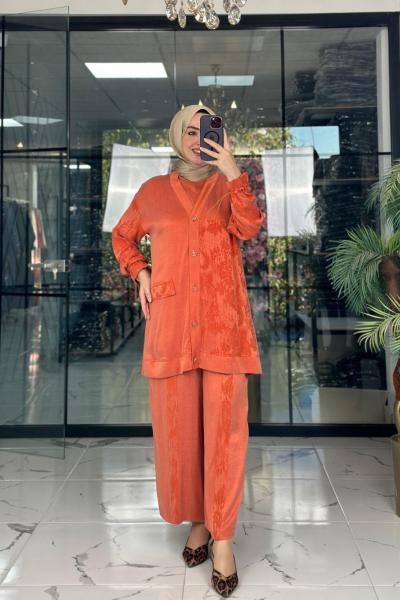 Mücevher Üçlü Takım Turuncu  Turuncu