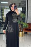 Müjde Elbise Siyah Siyah