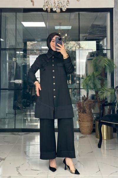 Narin Takım Siyah Siyah