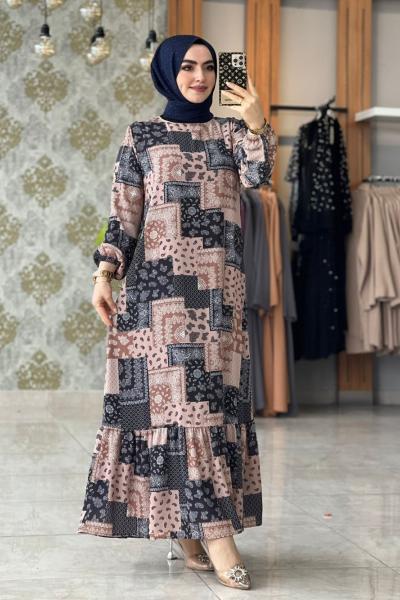 Nedime Elbise Camel Camel