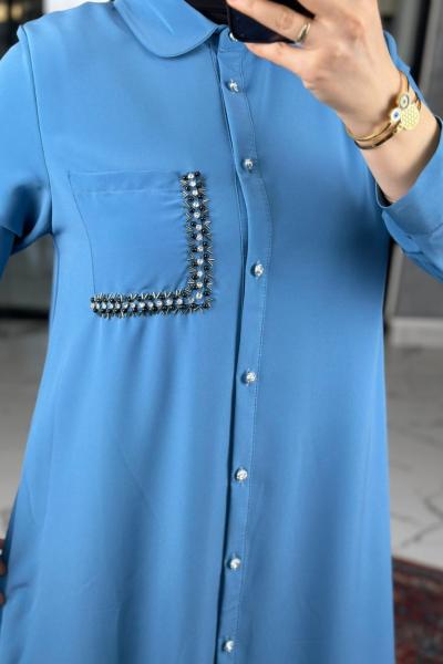 Neslihan Elbise-Açık Mavi Açık Mavi