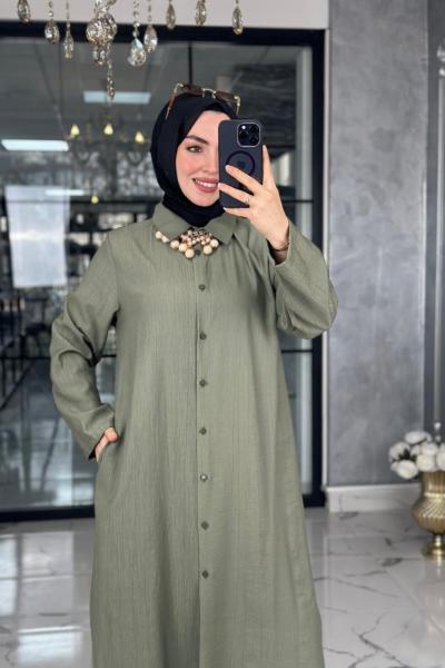 Pınar Pantolon Takım-Haki Haki