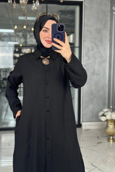 Pınar Pantolon Takım-Siyah Siyah