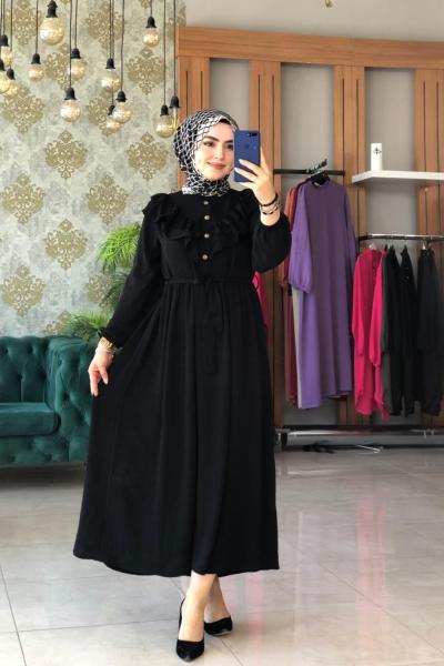 Prenses Elbise Siyah Siyah