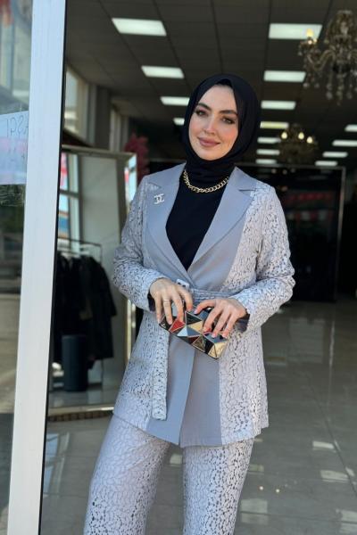 Rana Tasarım Takım Gri Gri