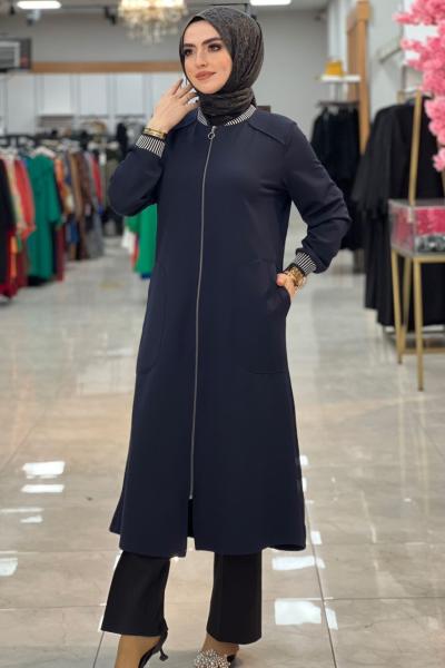 Ribanalı Kap Lacivert Lacivert