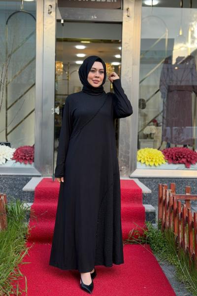 Seçil Elbise Siyah Siyah