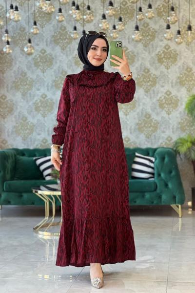 Seda Elbise Bordo