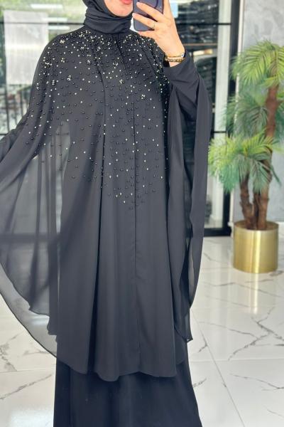 Selda Abaya-Siyah Siyah