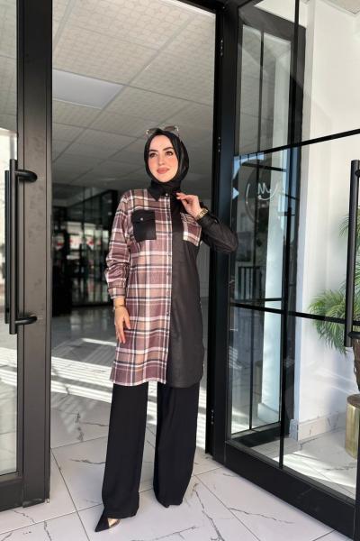 Selenay Tunik Kahve Kahverengi