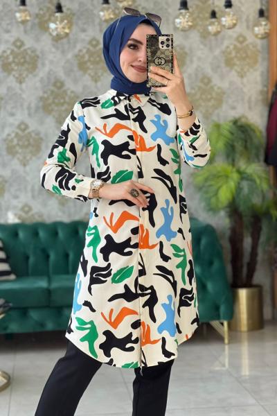 Semra Gömlek Beyaz Beyaz