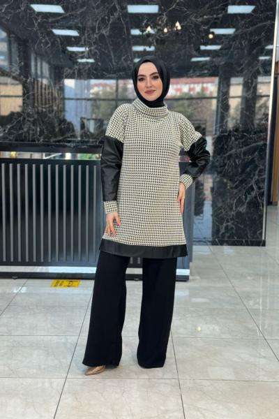 Senem Tunik Krem Krem