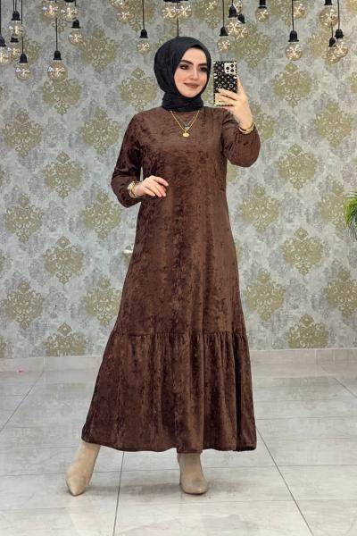 Seren Elbise Kahverengi Kahverengi