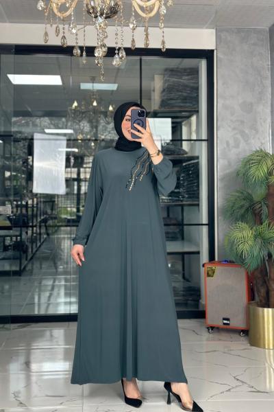 Serpil Elbise-Gri Gri