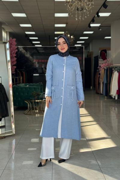 Setenay İkili Takım Bebe Mavisi Bebe Mavisi