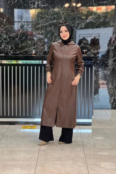 Sinem Uzun Deri Trenç Acı Kahve Acı Kahve