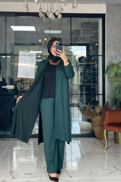 Şule Takım Yeşil Yeşil