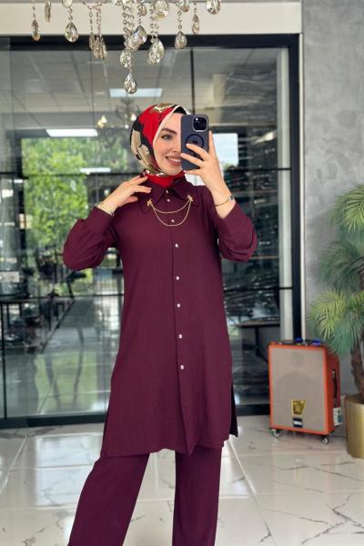 Süreyya Takım-Bordo Bordo