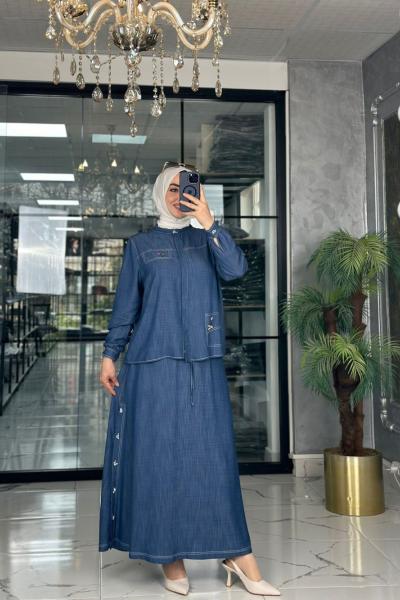 Tencel İkili Takım-Lacivert Lacivert