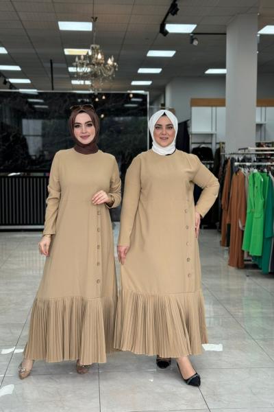 Tuğba Elbise Vizon Vizon