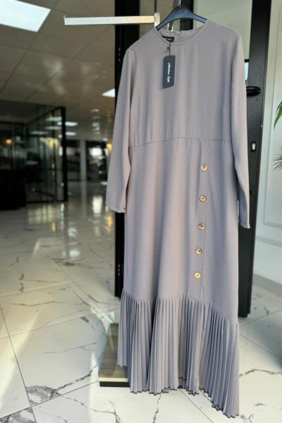 Tuğba Elbise Gri Gri