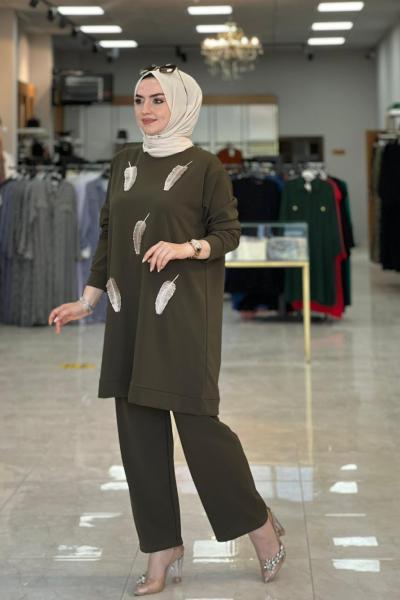 Tüy Takım Haki Haki