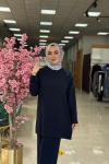 Yaprak Panolon Takım-Lacivert Lacivert