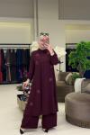 Yasmin Takım Bordo Bordo