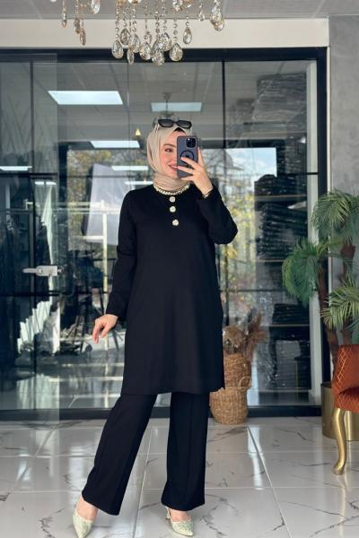 Yazel Takım Siyah Siyah