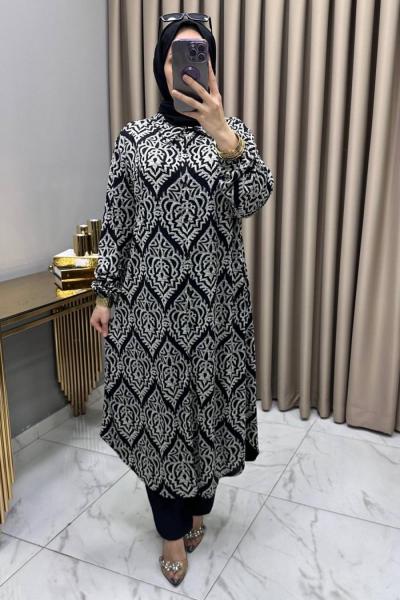 Abide Tunik Siyah Siyah