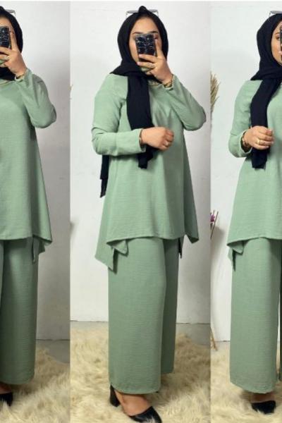 Aerobin Pantolon Tunik Takım Mint Mint Yeşili