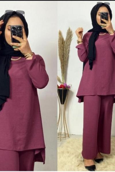 Aerobin Pantolon Tunik Takım Mürdüm  Mürdüm